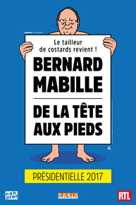 Vue de l'affiche du spectacle de Bernard Mabille